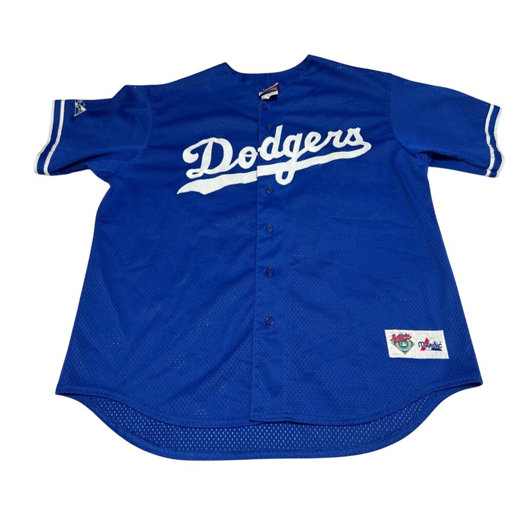 Vintage 90s Majestic MLB Los Angeles Dodgers Diamond Collection Jersey Mens XL - Picture 3 of 9
